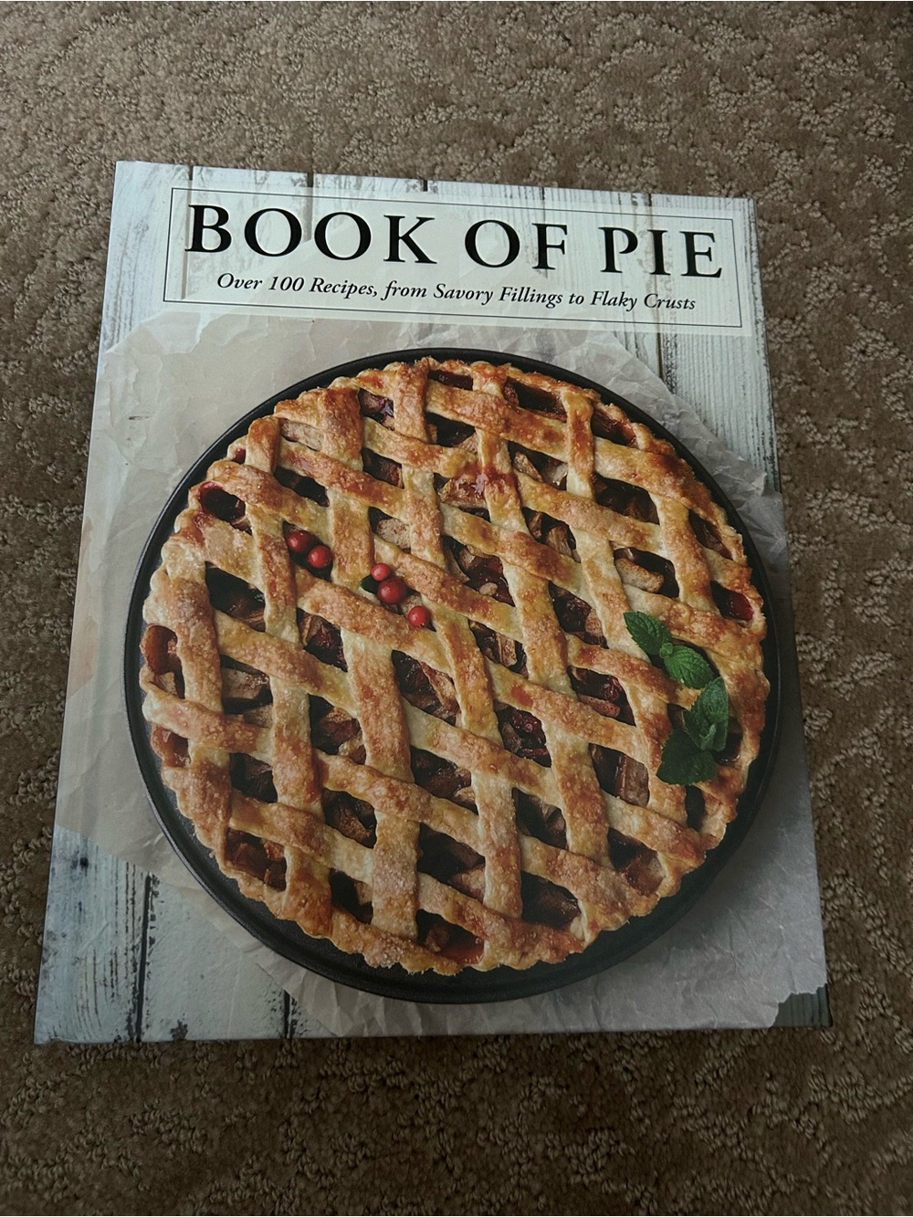 Book of Pie Hard Cover Cookbook